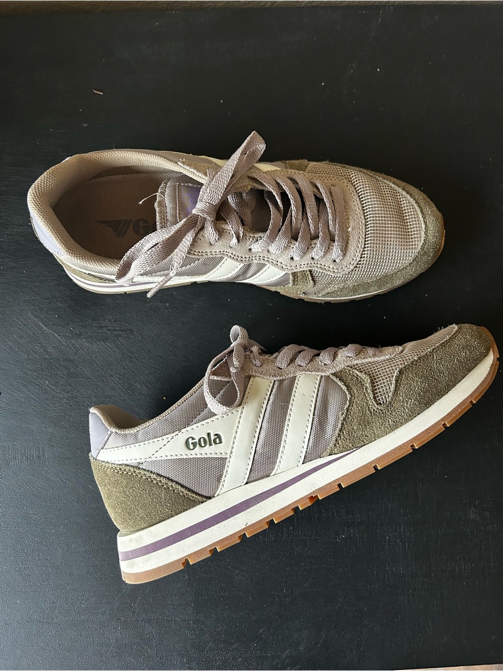 Gola Retro Sneakers Taupe & Cream Women’s Size 7 EUC